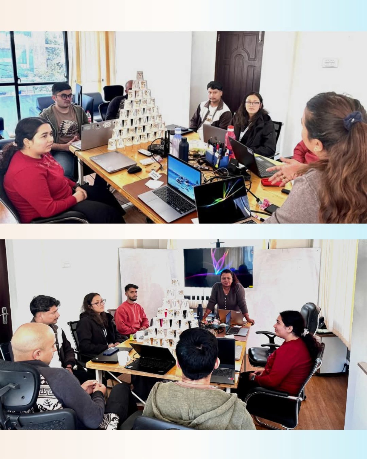 Facilitation and discussion during the training.